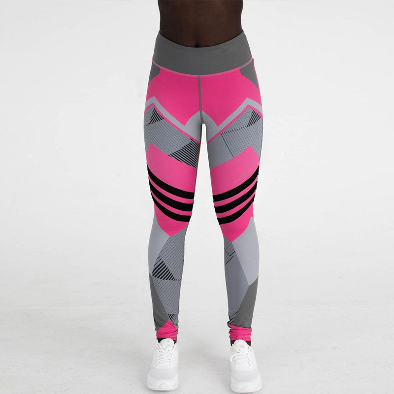 Flower Digital Printing Yoga Hip Raise Leggings