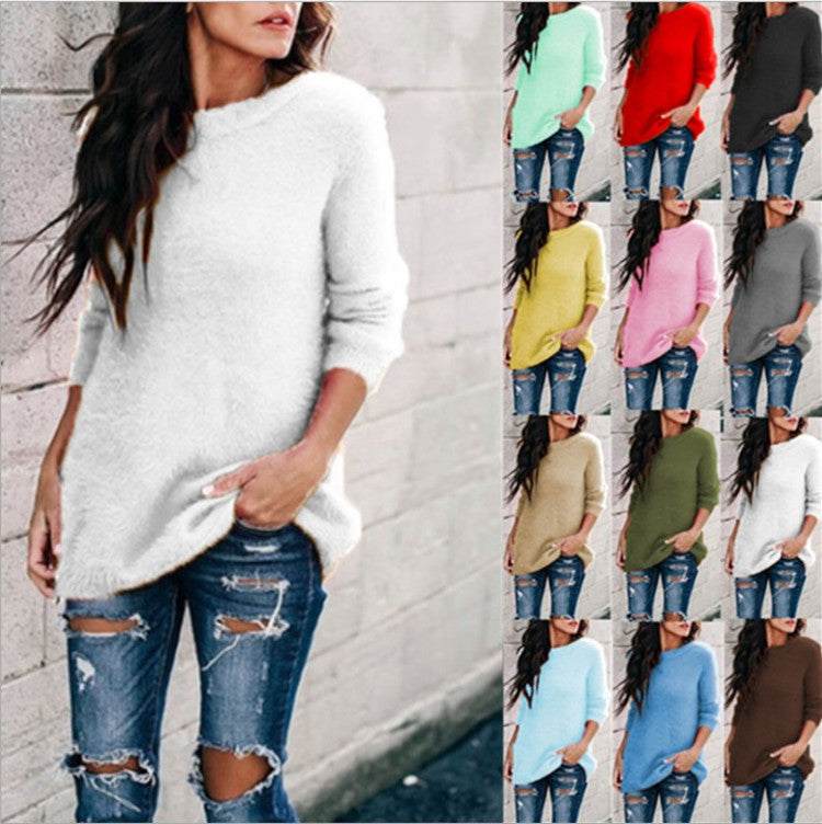 Cool Pretty Women's Autumn Splicing Pullover Sweaters