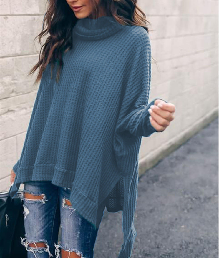 Women's Autumn Fashion High Collar Long Sleeve Blouses