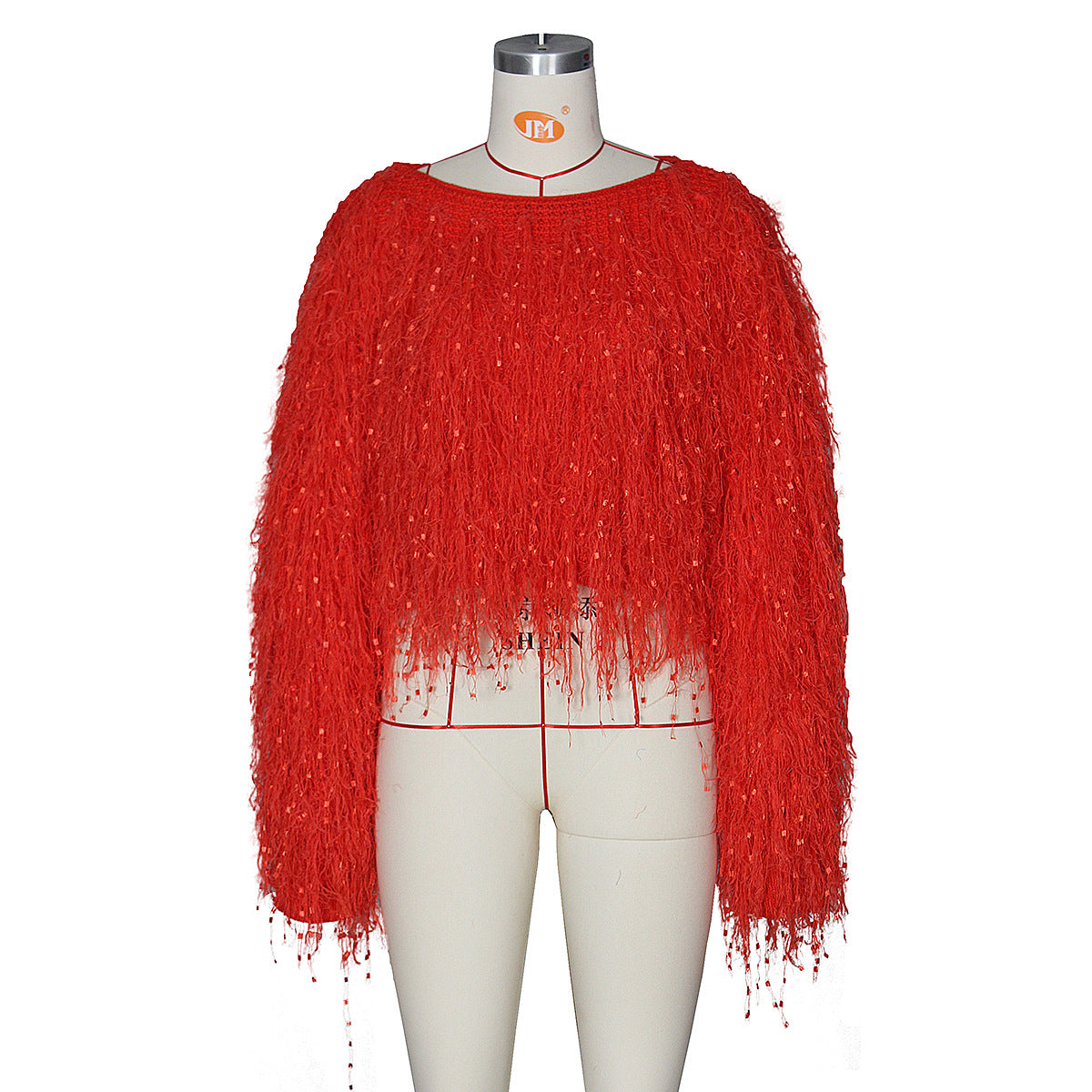 Women's Fashion Handmade Tassel Knitted Pullover Sweaters