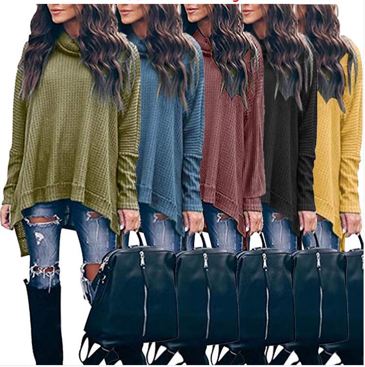 Women's Autumn Fashion High Collar Long Sleeve Blouses