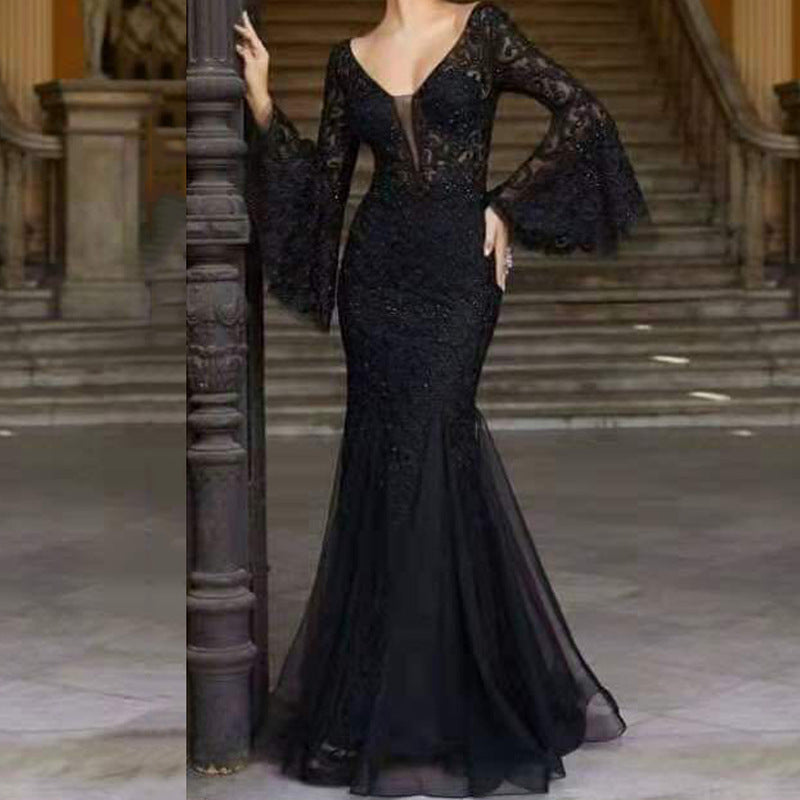 Noble Sexy Slim Fishtail Long Banquet Dresses