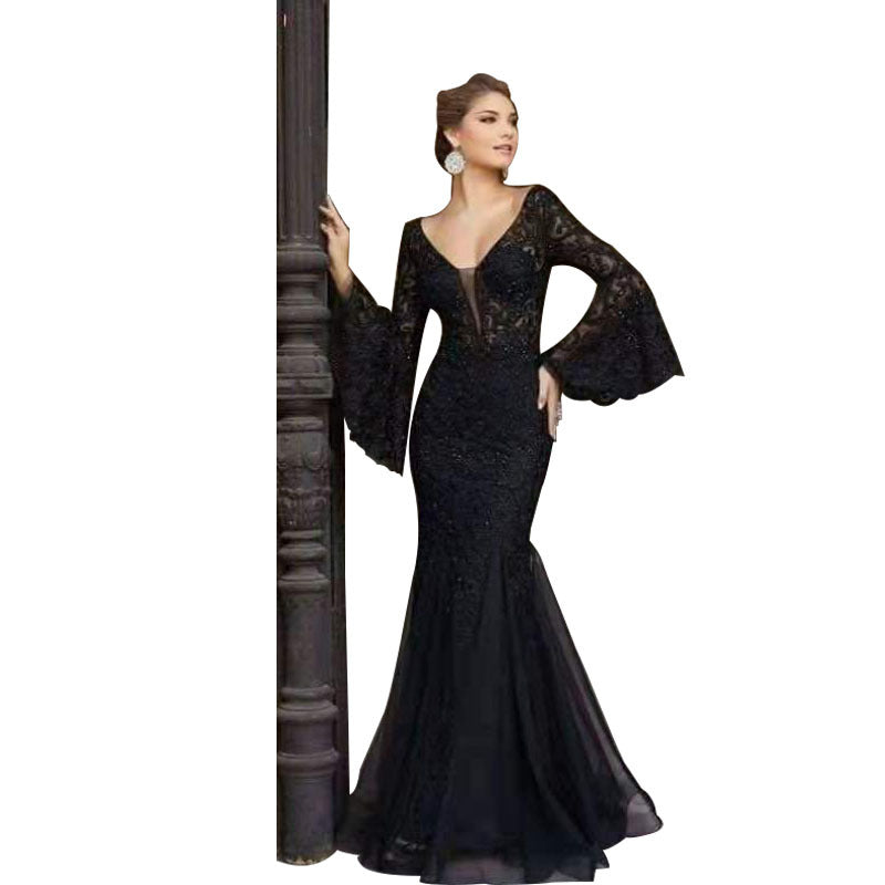 Noble Sexy Slim Fishtail Long Banquet Dresses