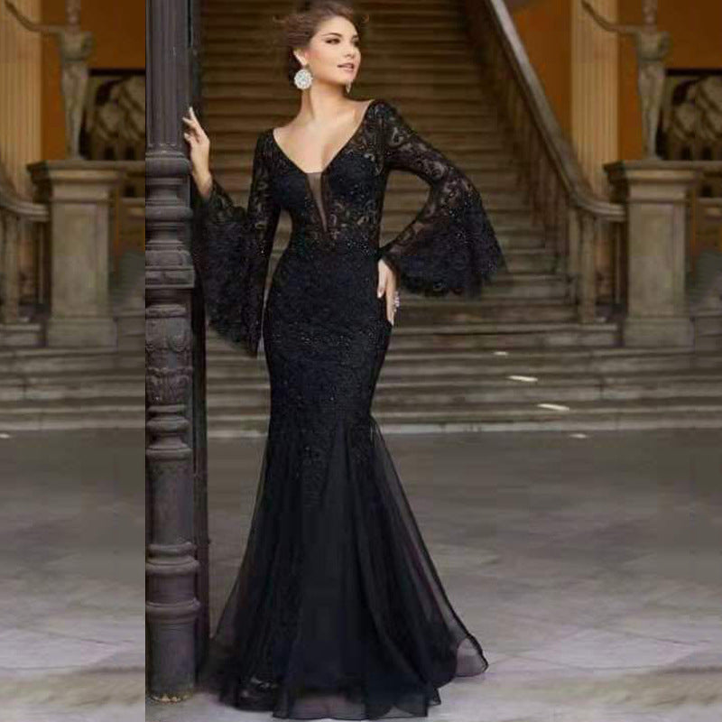 Noble Sexy Slim Fishtail Long Banquet Dresses