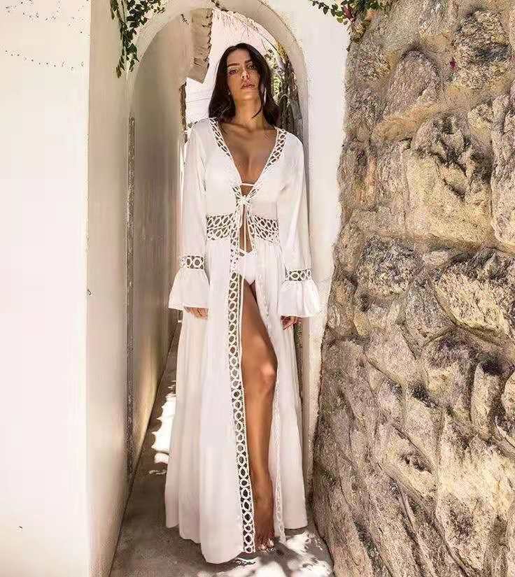 Vacation Bikini Loose Long Beach Dress Blouses