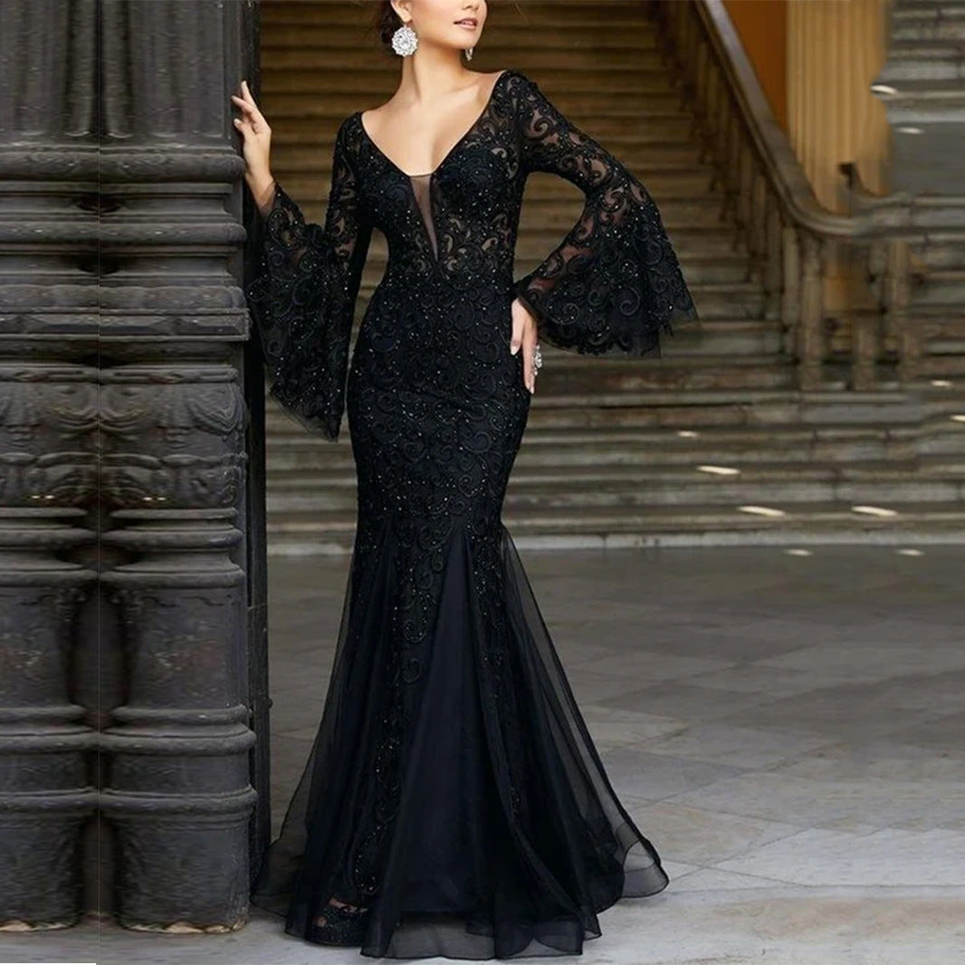 Noble Sexy Slim Fishtail Long Banquet Dresses