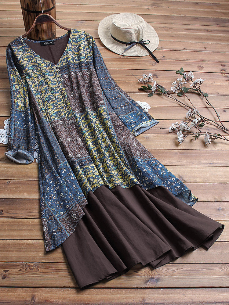 Large Dress Summer Cool Loose Printed Dresses