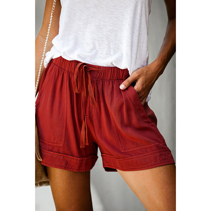 Women's Casual Wide Leg Loose Summer High Shorts