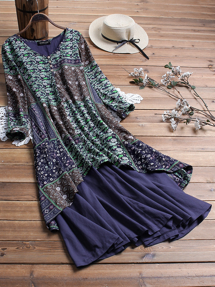 Large Dress Summer Cool Loose Printed Dresses