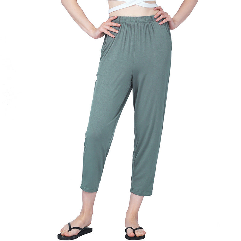 Women's High Elastic Casual Base Home Loose Pants