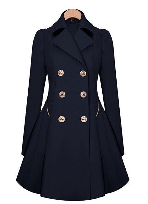 Classy Versatile Women's Slim-fit Mid-length Commuter Coats