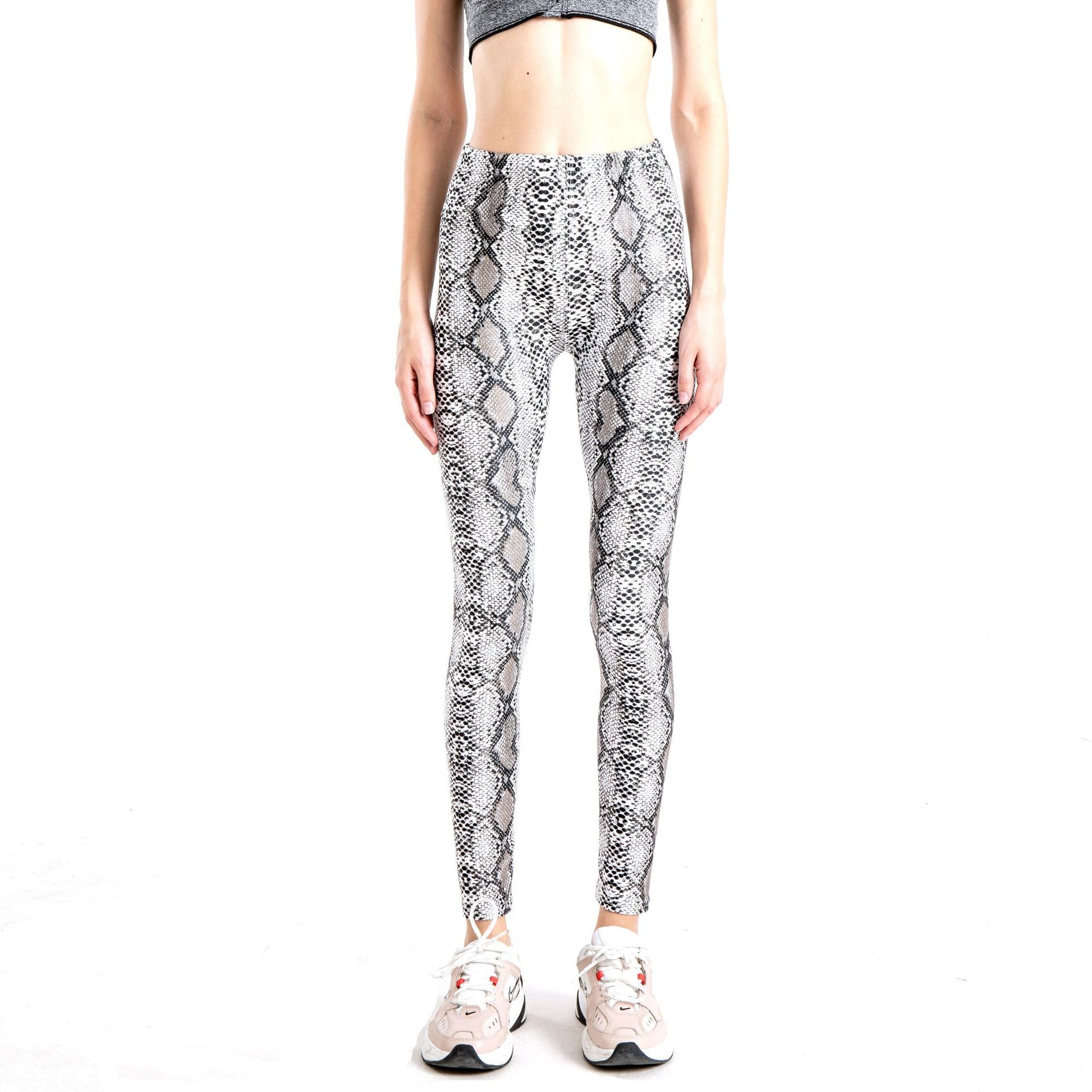 Graceful Trendy Animal Print Skinny Cropped Leggings