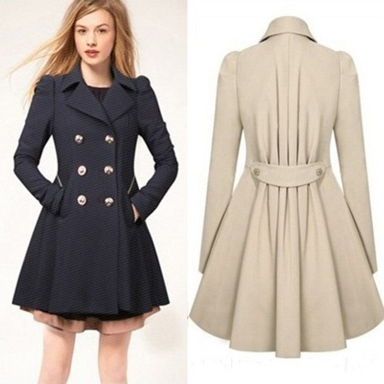 Classy Versatile Women's Slim-fit Mid-length Commuter Coats