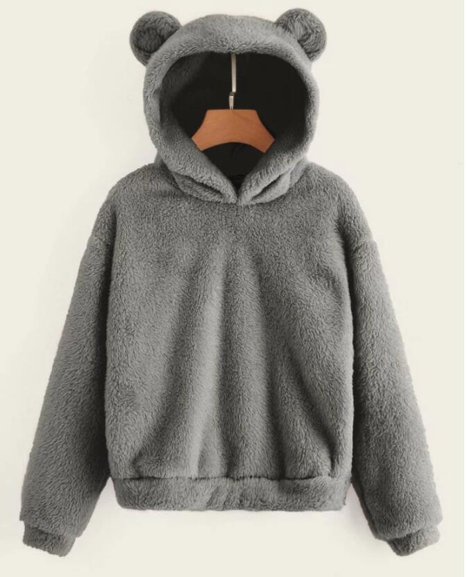 Creative Trendy Fluffy Rabbit Hooded Warm Sweaters