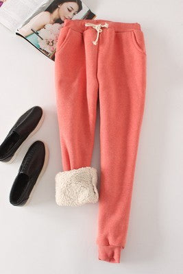 Women's Cashmere Thickened Warm Winter Loose Casual Pants