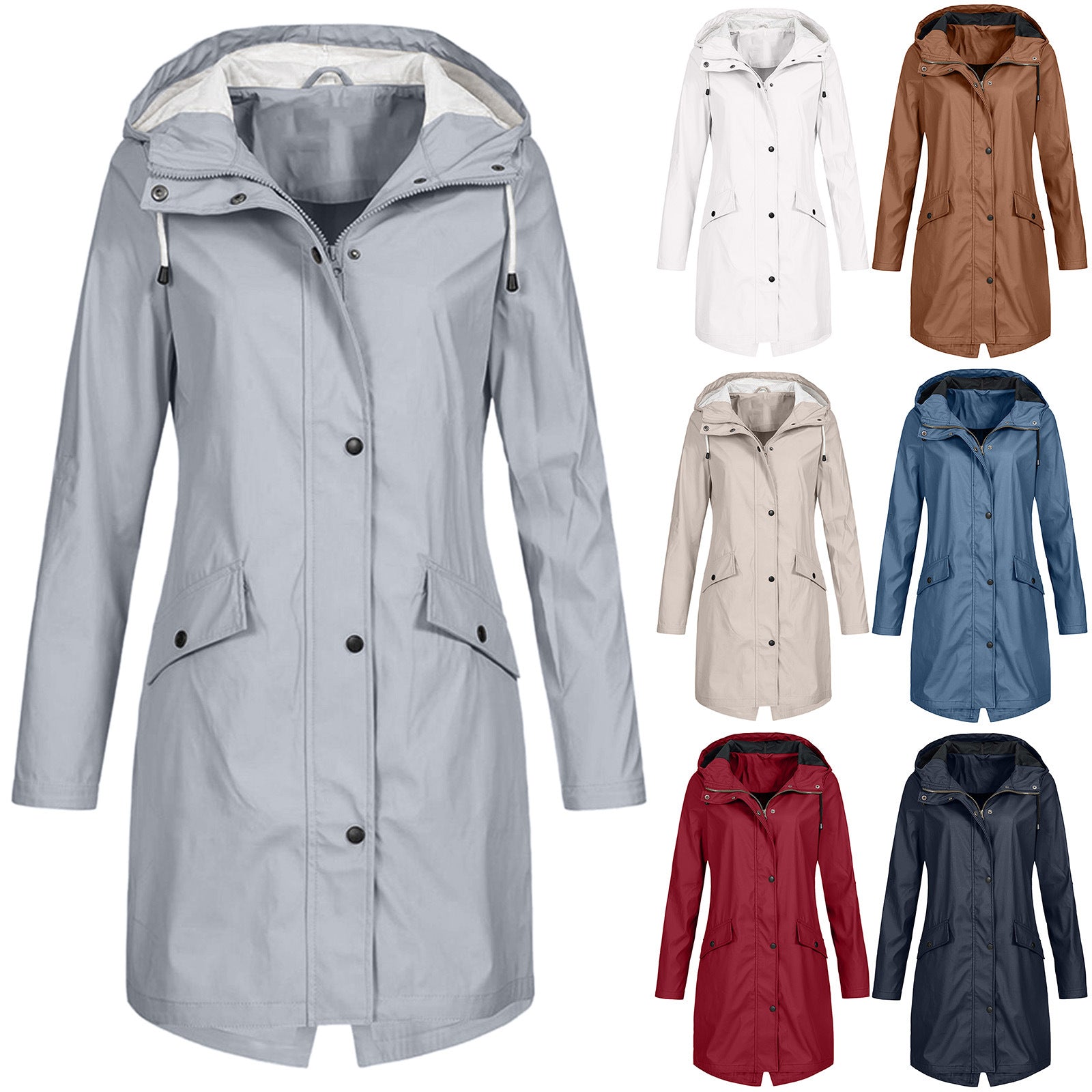 Unique Fashion Women's Outdoor Mountaineering Mid-length Coats