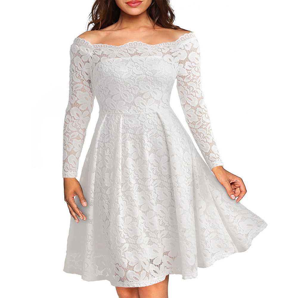 Sexy Lace Large Swing Dress Long Dresses