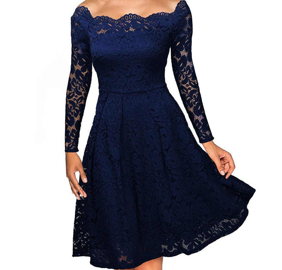 Sexy Lace Large Swing Dress Long Dresses