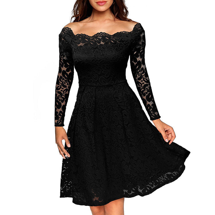 Sexy Lace Large Swing Dress Long Dresses