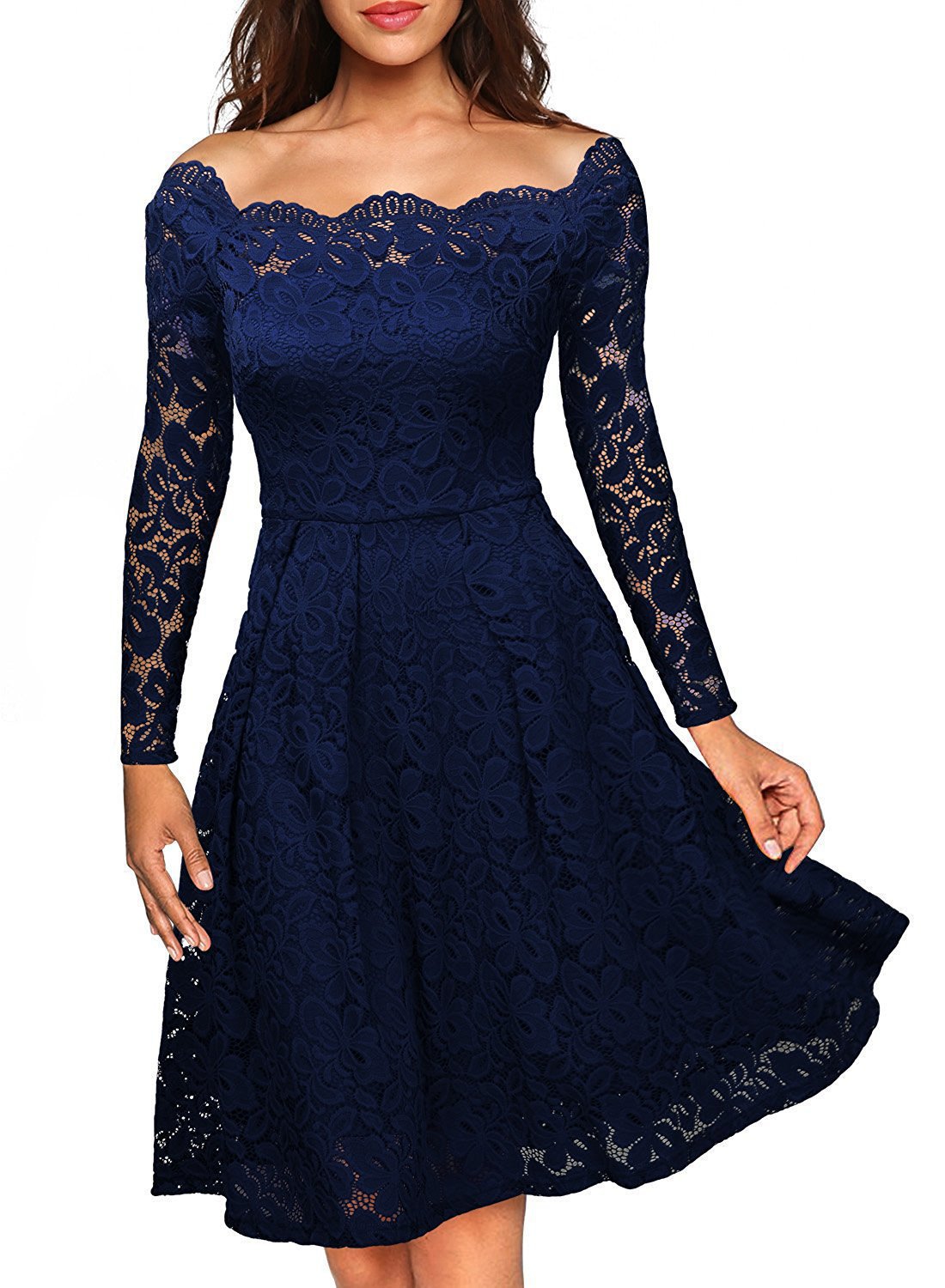 Sexy Lace Large Swing Dress Long Dresses