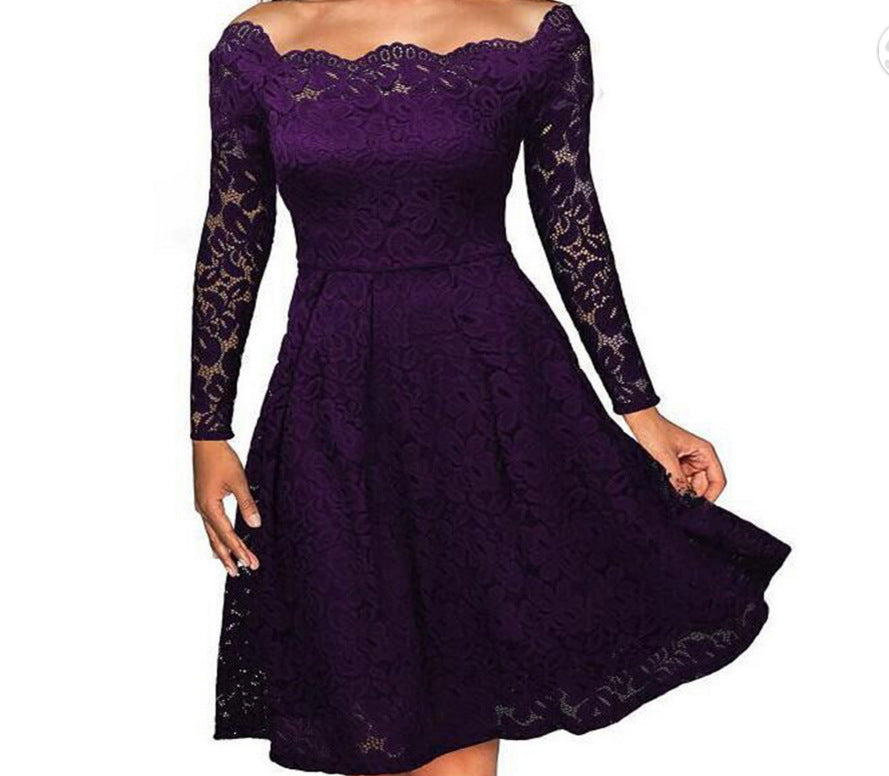 Sexy Lace Large Swing Dress Long Dresses