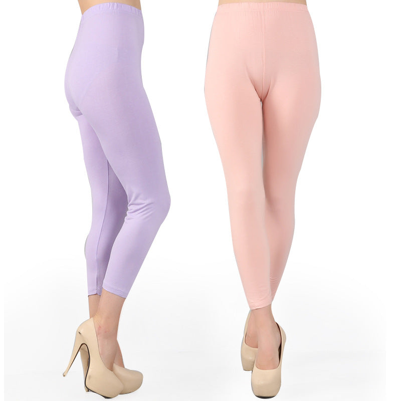 Women's Summer Modal Thin Slimming Elastic Fat Leggings