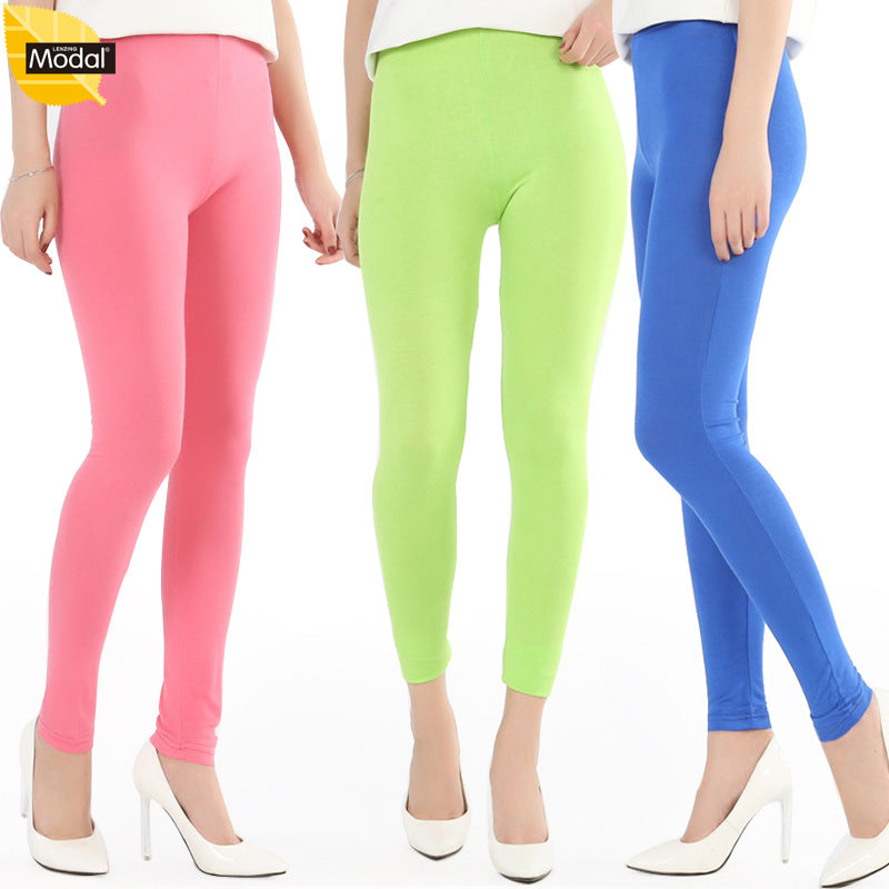 Women's Summer Modal Thin Slimming Elastic Fat Leggings