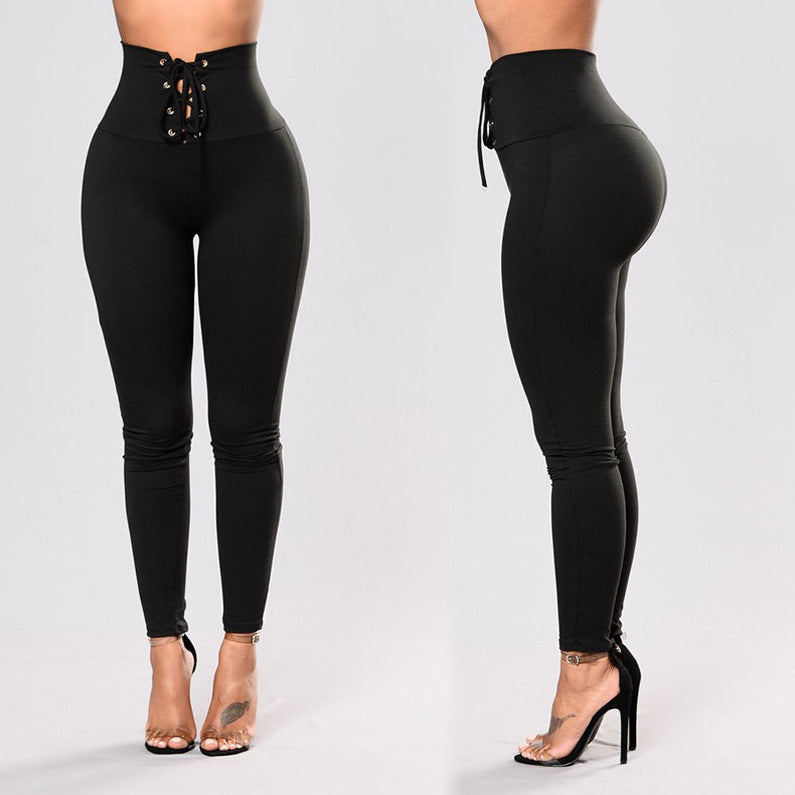 Wide Waist Belly Contracting And Close-fitting Leggings