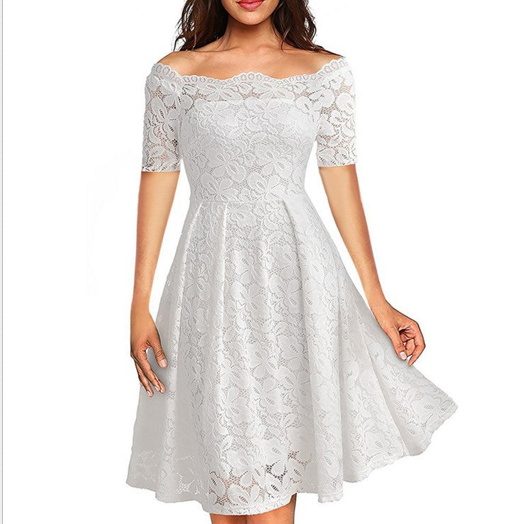 Sexy Lace Large Swing Dress Long Dresses