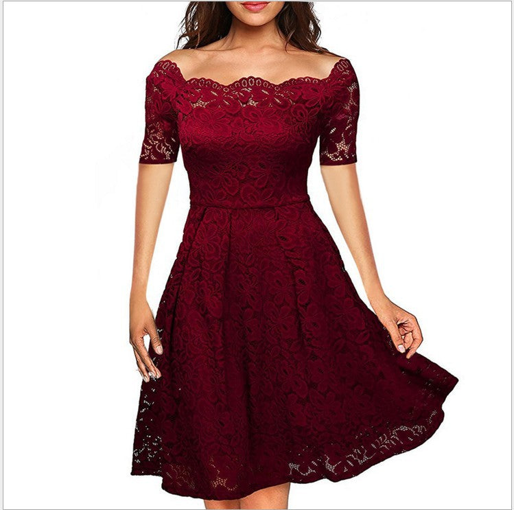 Sexy Lace Large Swing Dress Long Dresses