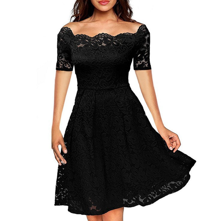 Sexy Lace Large Swing Dress Long Dresses