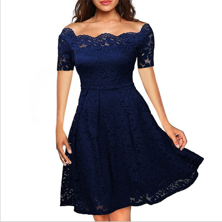 Sexy Lace Large Swing Dress Long Dresses