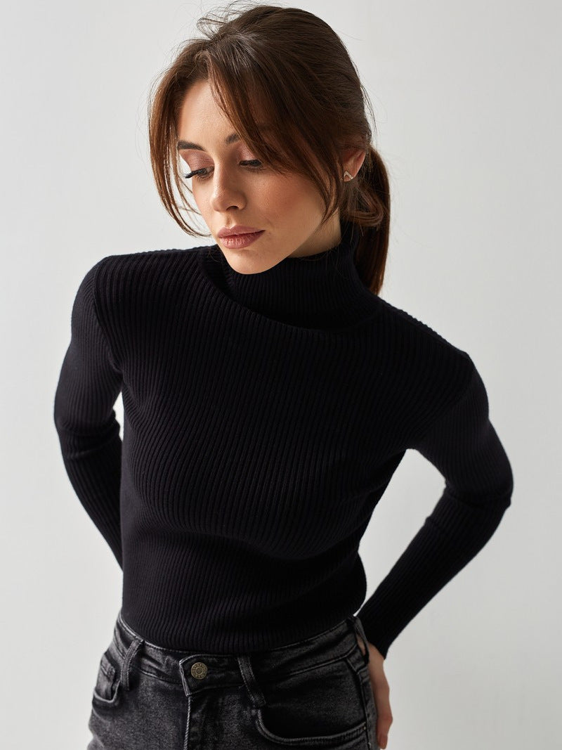 Women's Turtleneck Bottoming Shirt Autumn Pullover Knitwear