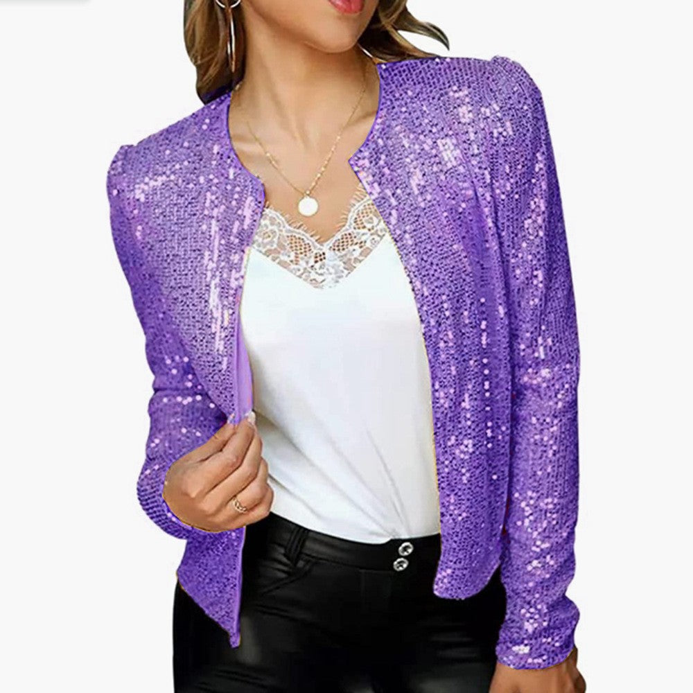 Women's Pretty Spring Fashion Sequined Casual Clothing