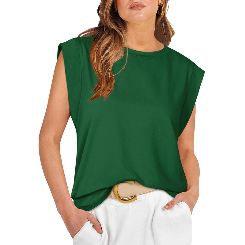 Women's Summer Loose Round Neck Sleeve For Blouses