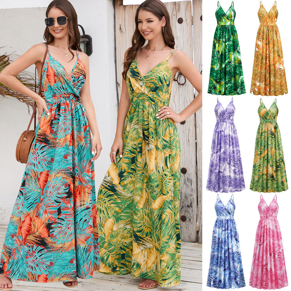 Women's Summer Bohemian Expansion For Vacation Imitation Dresses