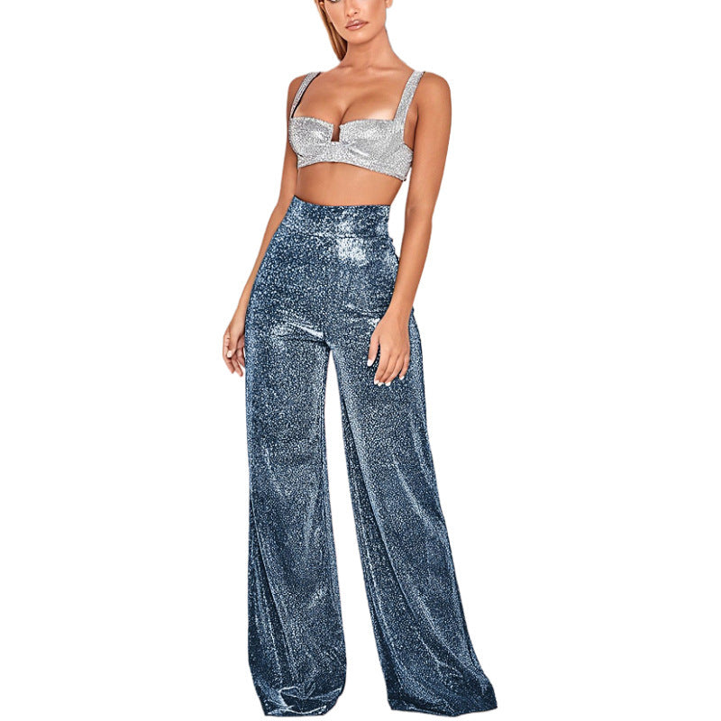 Women's Hot Sier High Waist Straight Casual Pants