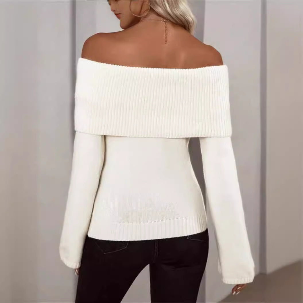 Women's Slim Fit Fashion Sexy Knitted Long Sweaters
