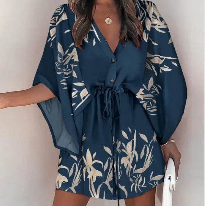 Women's Beautiful Fashionable Print Shirt Dress Dresses