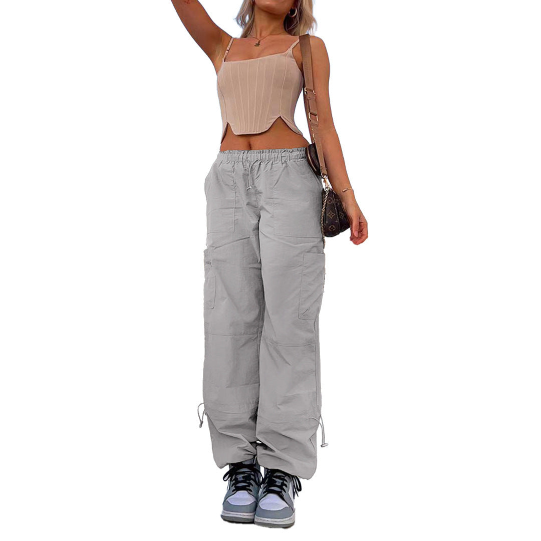 Women's Glamorous Loose Straight Cargo Casual Pants