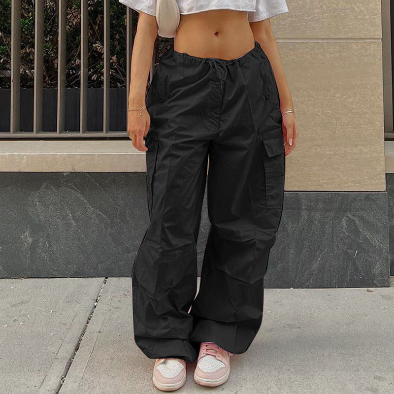 Loose Street Overalls Autumn Low Waist Trousers Thin Pants