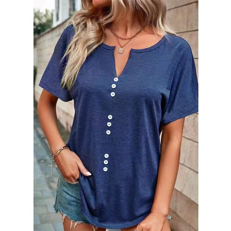 Women's Solid Color Soft Fashion Small Sleeve Blouses