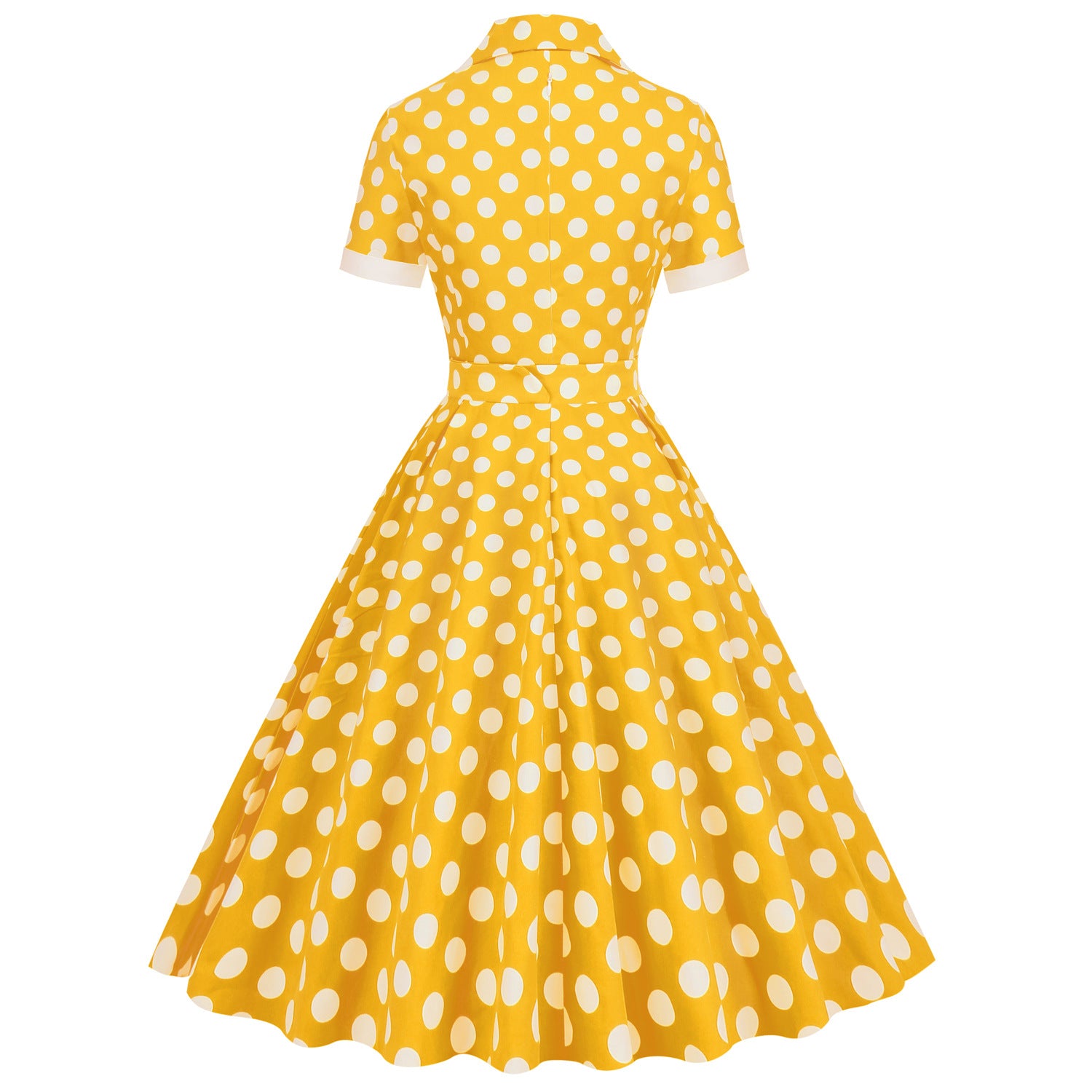 Hepburn Style Vacation Picnic Retro Big Swing Dress Dresses