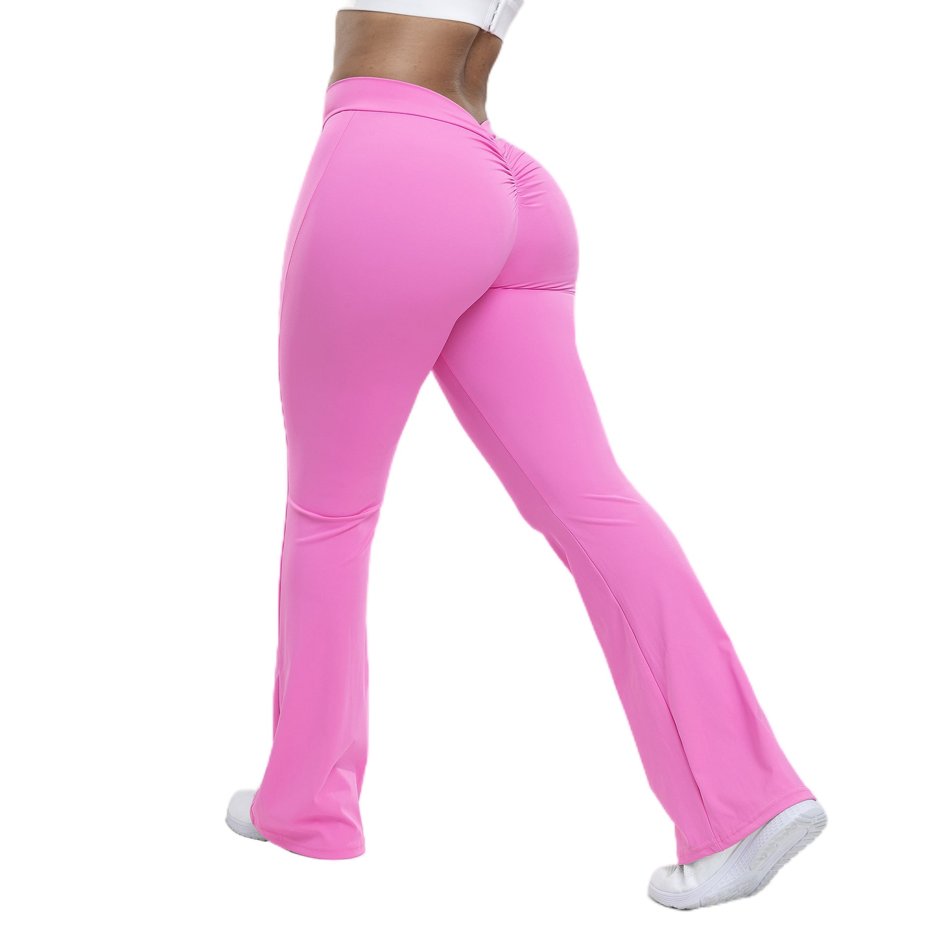 Women's High Waist Hip Lift Tights Wide Pants