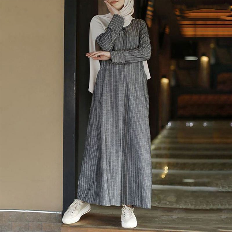 Women's Wear Artistic Style Retro Cotton And Linen Skirts