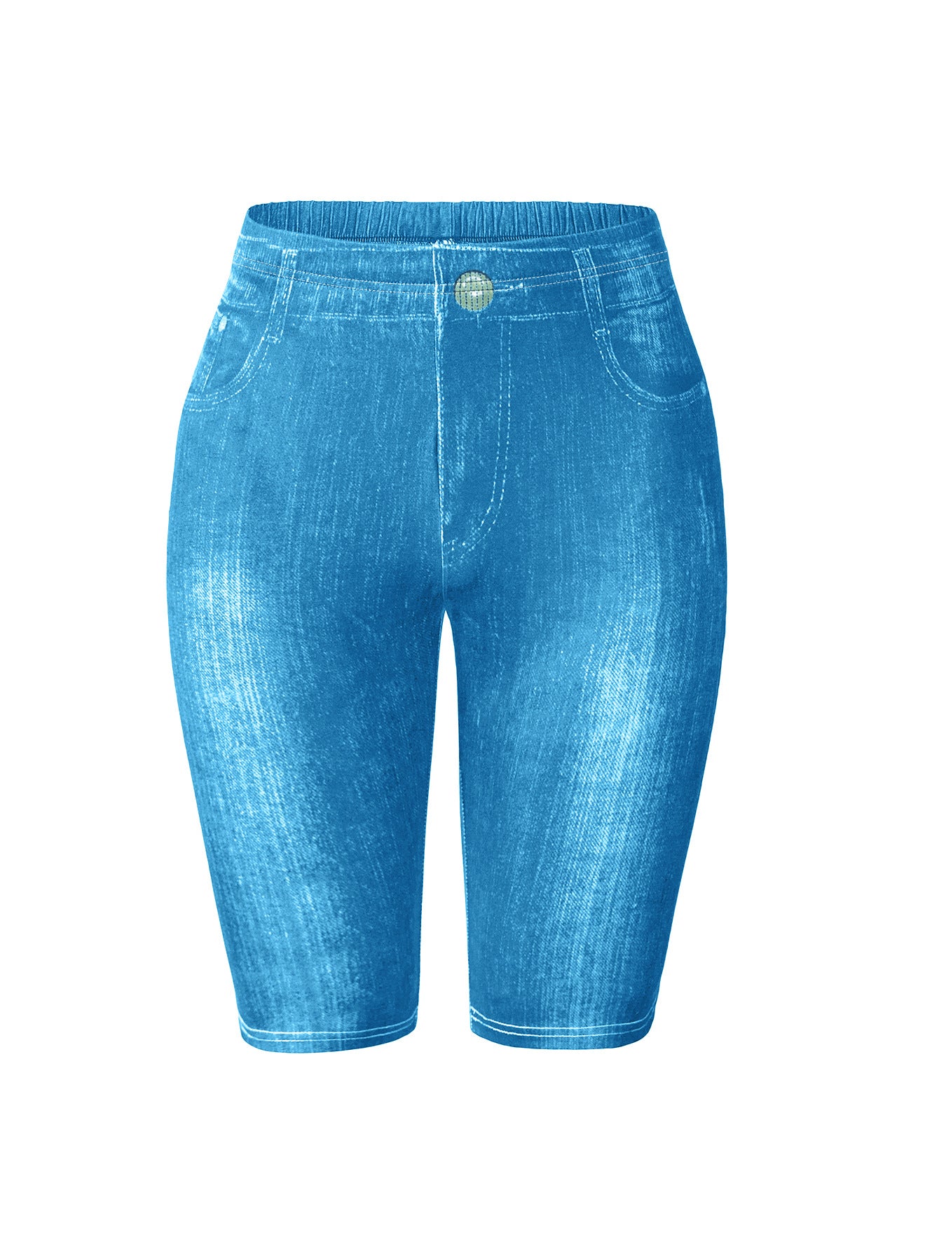 Imitation Denim Can Be Worn Outside Leggings