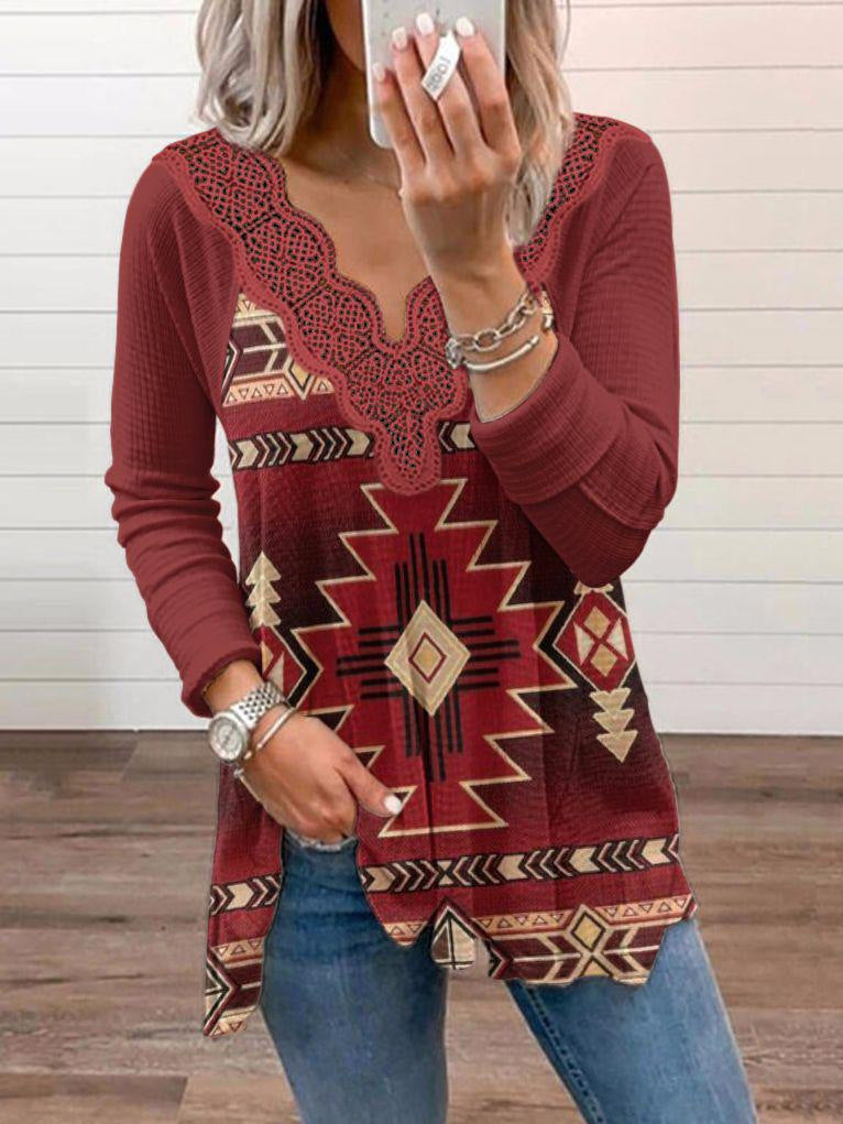 Women's New Printed Fashion Casual Wear Blouses