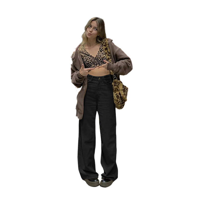 Women's Corduroy Wide Leg Casual Female Autumn Pants