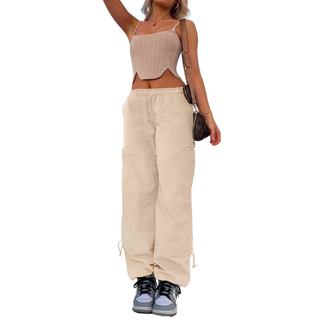 Women's Glamorous Loose Straight Cargo Casual Pants