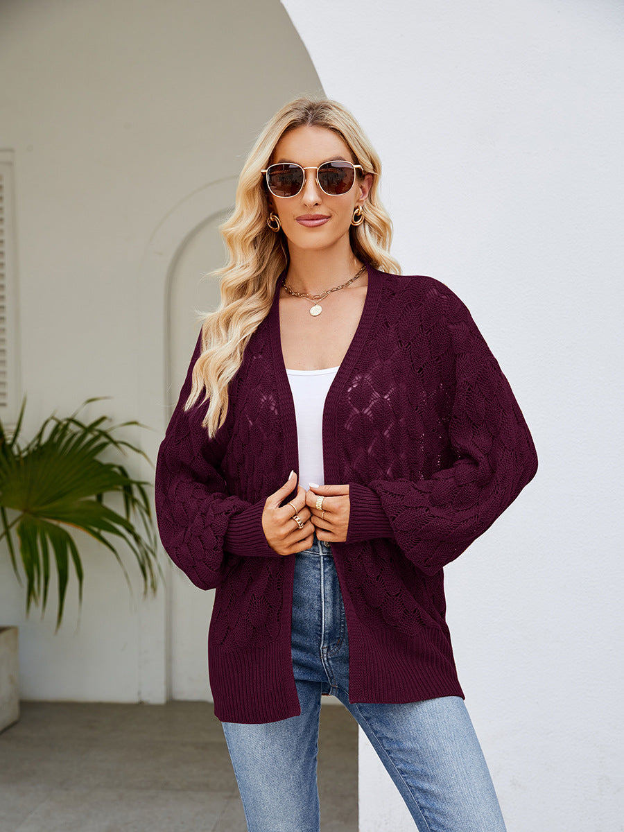 Women's Loose And Lazy Style Mid-length Design Cardigans